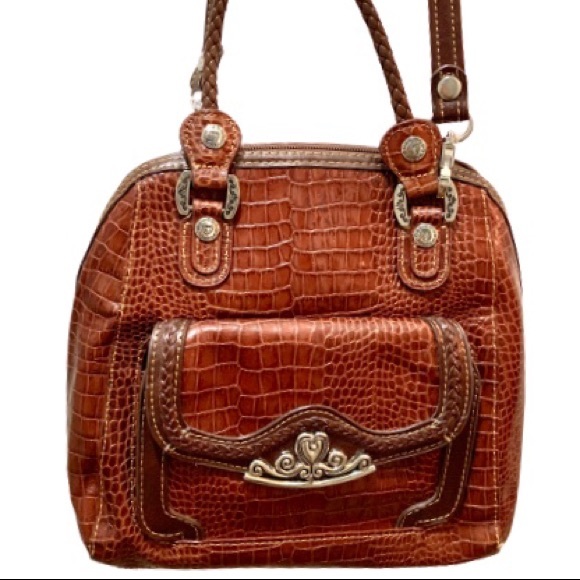 Handbags - MC Marc Chantal purse brown croc embossed …